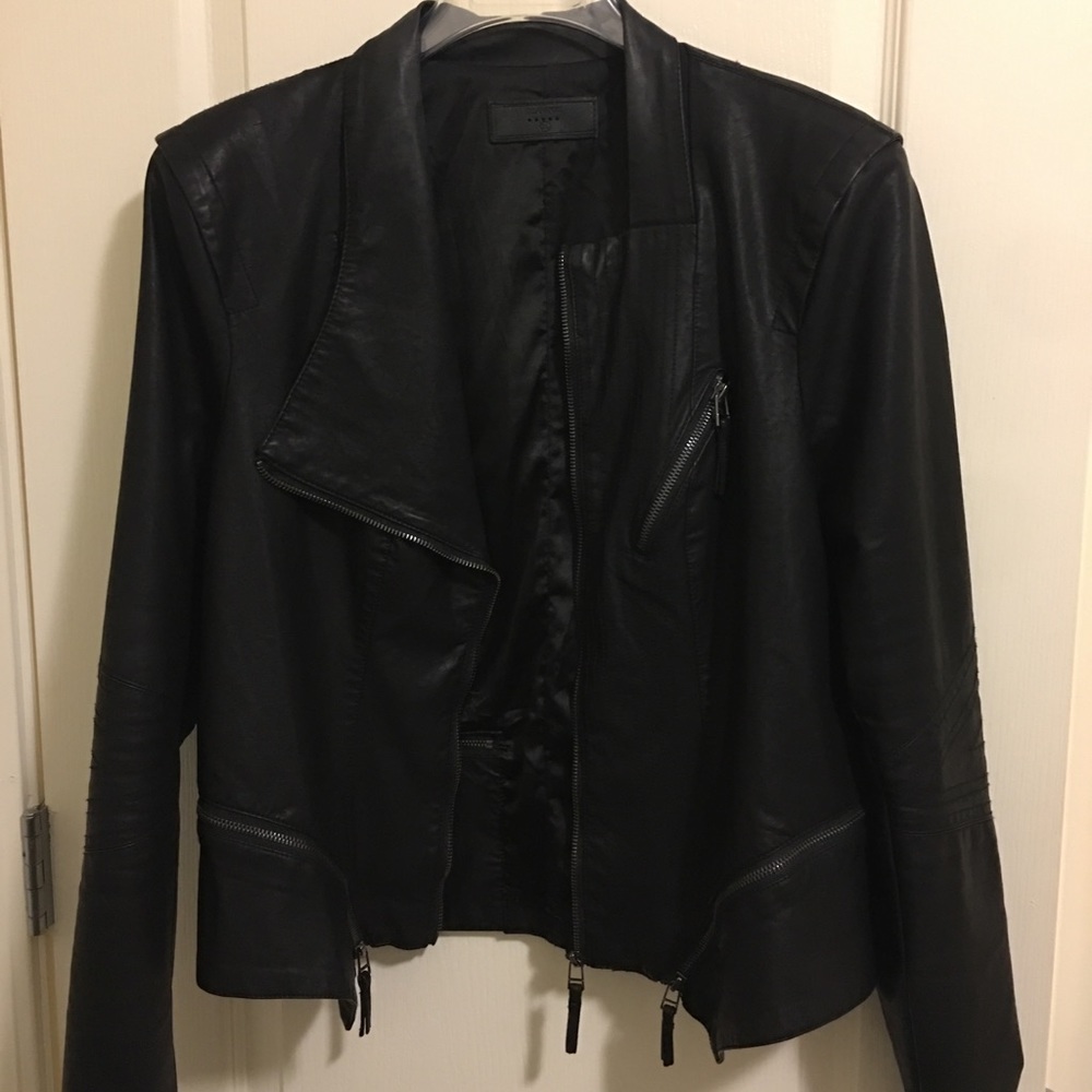 BLANK NYC Faux Leather Zippered Moto